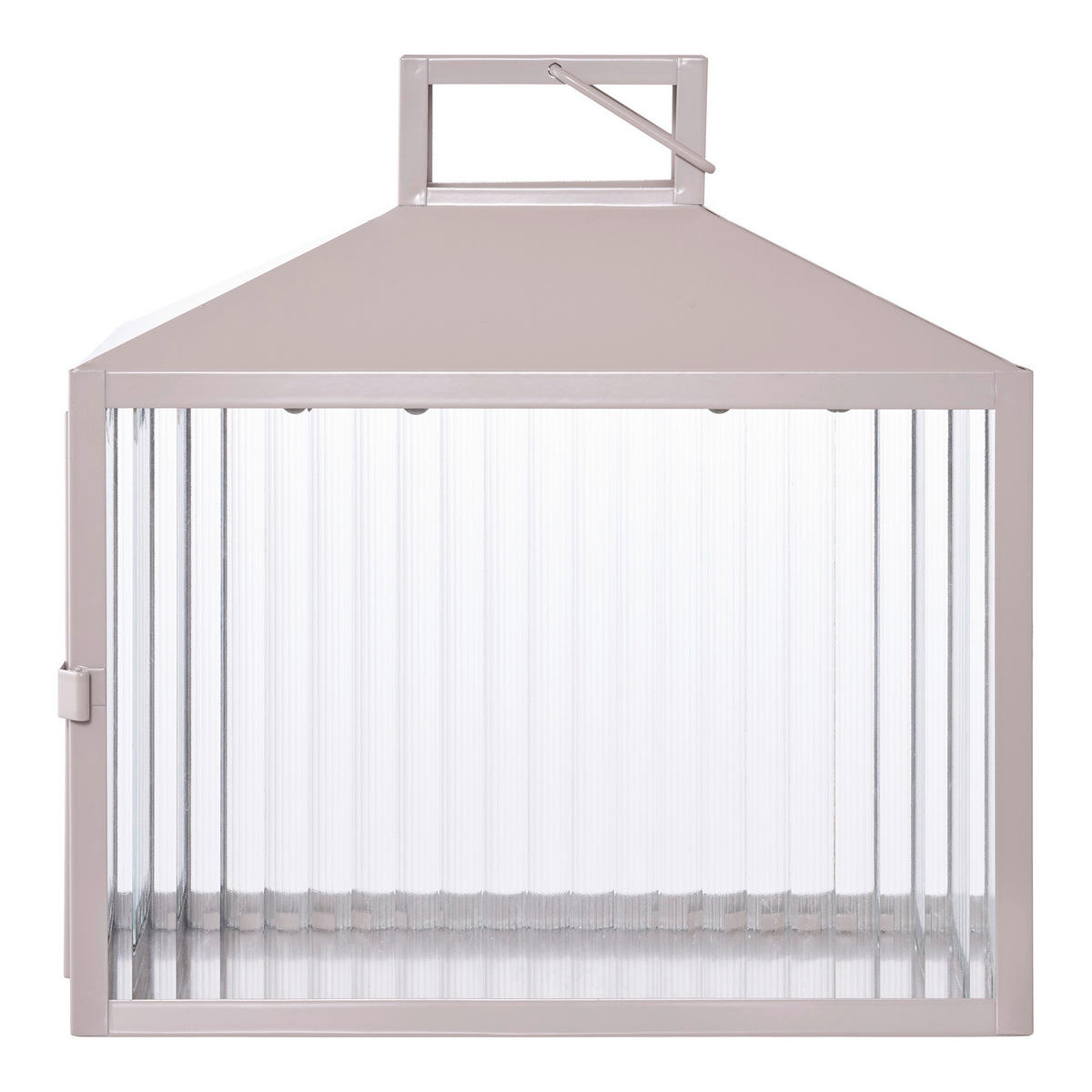 LATERNE - Greige, Basics, Glas/Metall (26.5/26,5/13cm)
