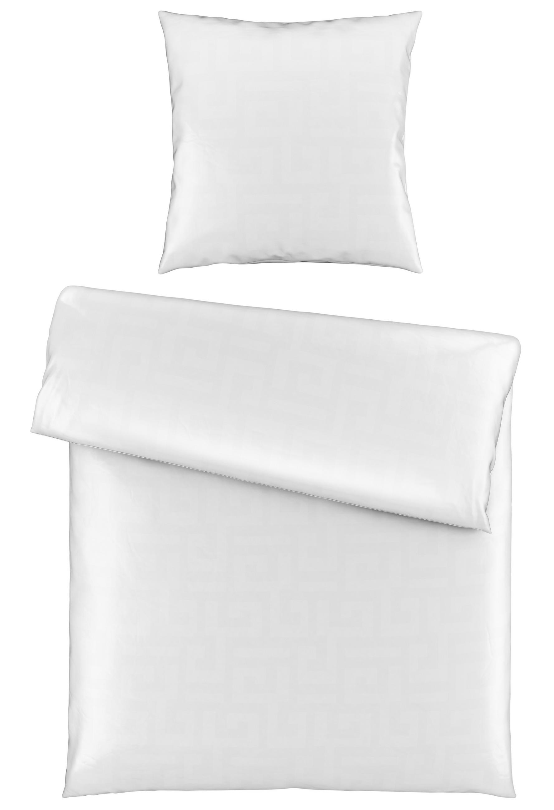 WENDEBETTWÄSCHE Mila Satin - Weiß, Basics, Textil (135/200cm) - Bio:Vio