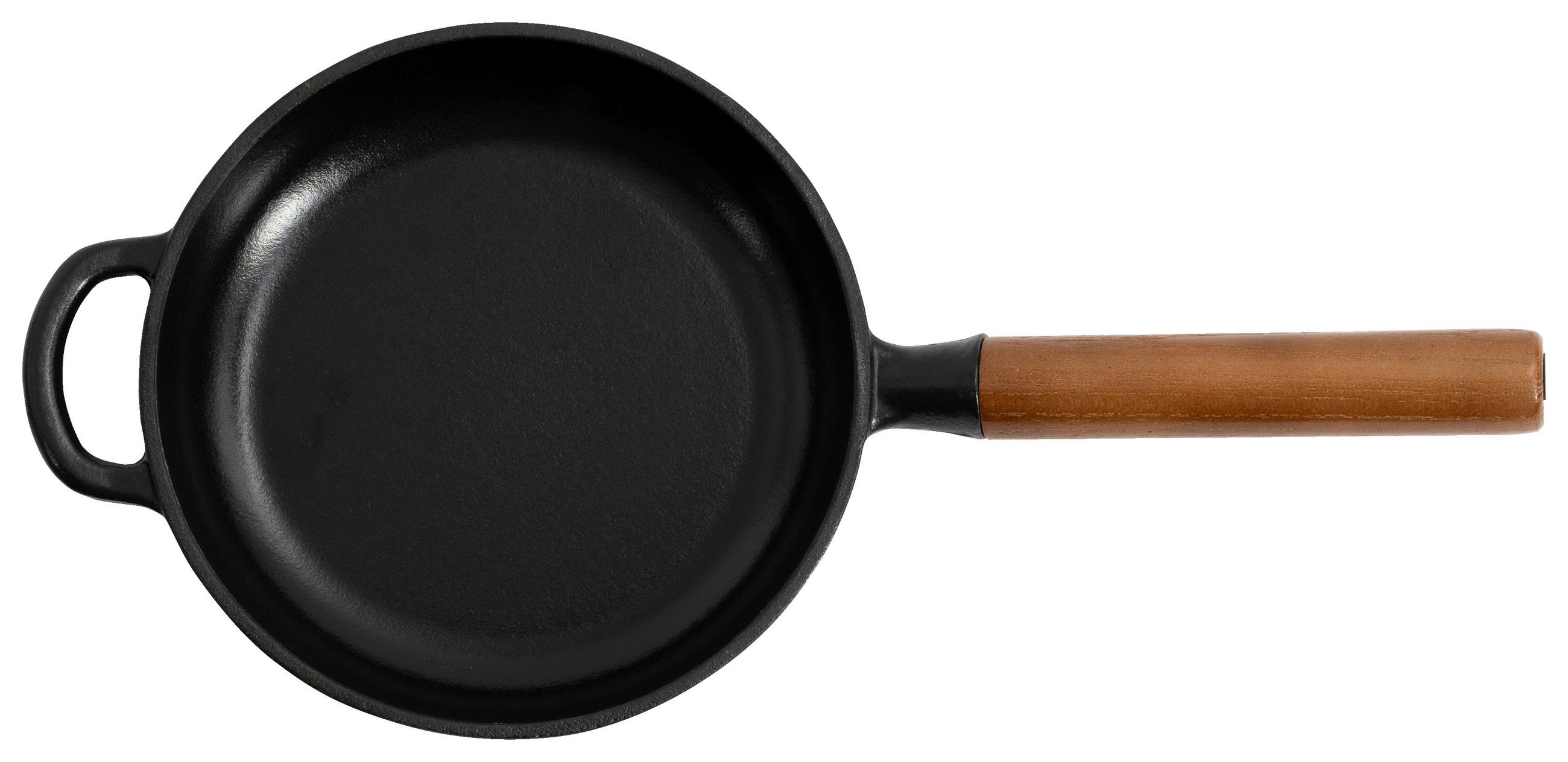 BRATPFANNE 20 cm  - Schwarz, Design, Holz/Metall (20cm) - Nouvel