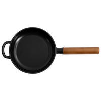 BRATPFANNE 20 cm  - Schwarz, Design, Holz/Metall (20cm) - Nouvel