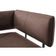 ECKBANK 180/140 cm  in Schwarz, Hellbraun  - Hellbraun/Schwarz, MODERN, Textil/Metall (180/140cm) - Cantus
