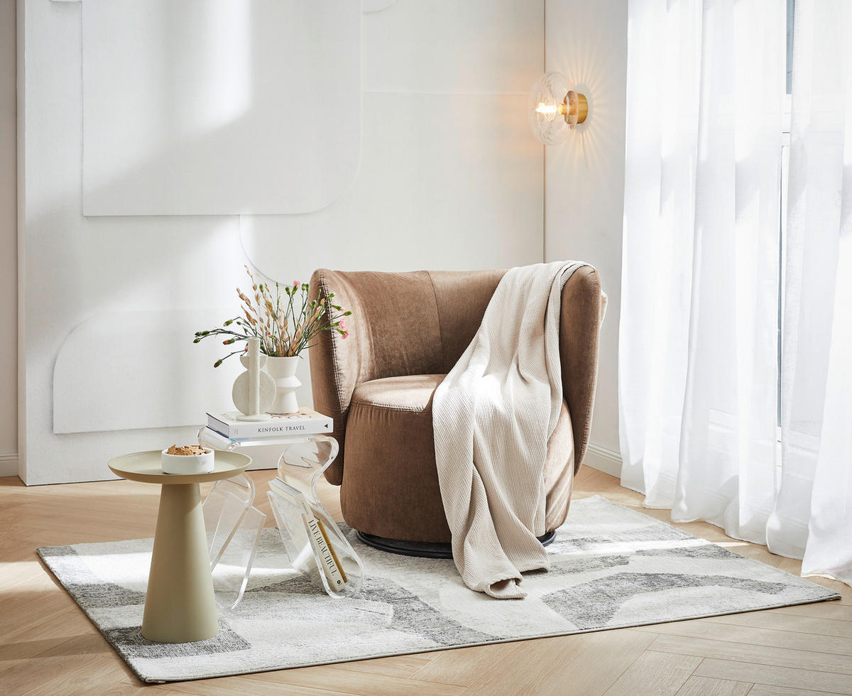 TKANÝ KOBEREC, 80/150 cm, šedá - šedá, Konvenční, textil/přírodní materiály (80/150cm) - Novel