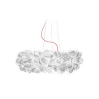 HÄNGELEUCHTE CLIZIA 78/28 cm   - Transparent/Weiß, Design, Kunststoff (78/28cm) - Slamp