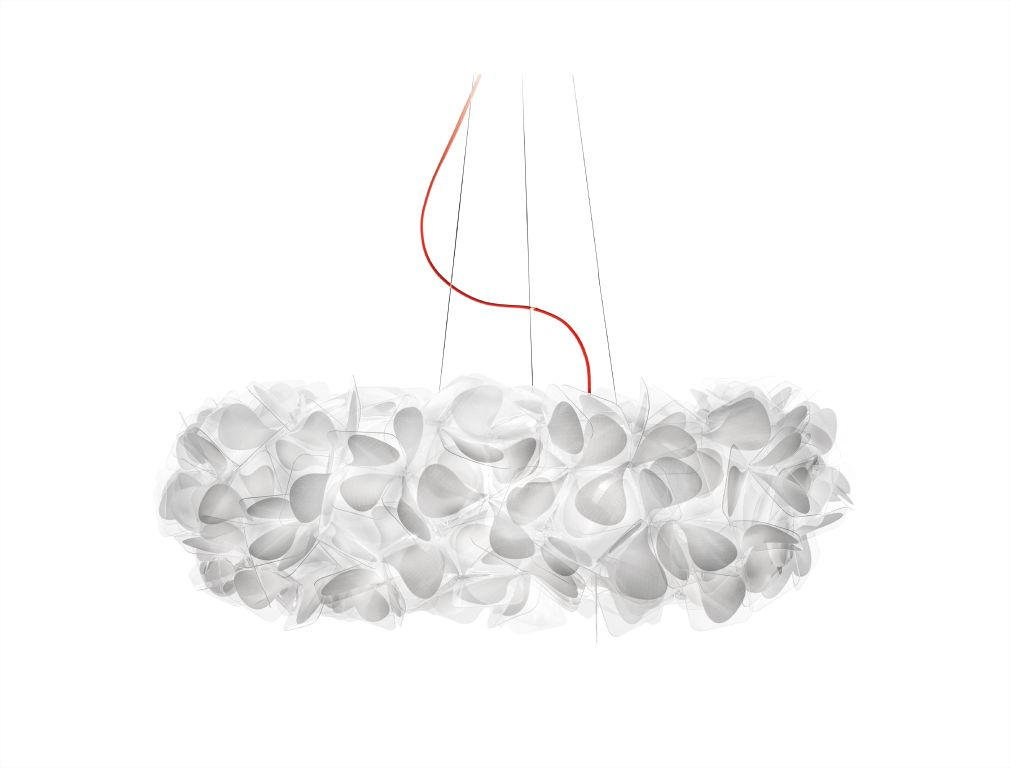Slamp Hängeleuchte Clizia Weiß, Transparent 28 cm