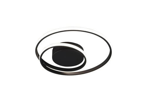 LED-DECKENLEUCHTE 39/7 cm - Schwarz/Weiß, Design, Kunststoff/Metall (39/7cm)