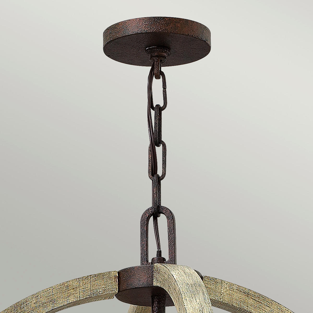 KRONLEUCHTER 61.0/82.2 cm   - Rostfarben, KONVENTIONELL, Holz/Metall (61.0/82.2cm) - Elstead Lighting