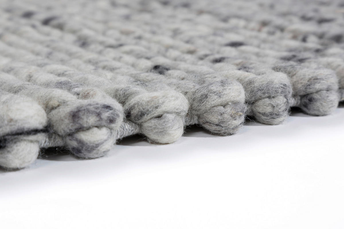 HANDWEBTEPPICH 70/140 cm Enisa Grau  - Grau, KONVENTIONELL, Textil (70/140cm) - Schöner Wohnen