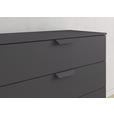 KOMMODE  in 80/81/42 cm  - Dunkelgrau, Design, Holzwerkstoff/Metall (80/81/42cm) - Carryhome