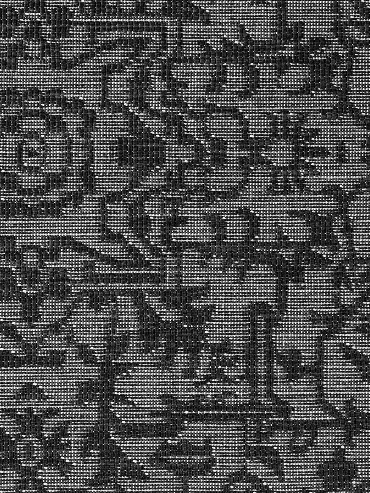 OUTDOORTEPPICH 120/170 cm Duet Schwarz, Weiß  - Schwarz/Weiß, Design, Kunststoff (120/170cm)