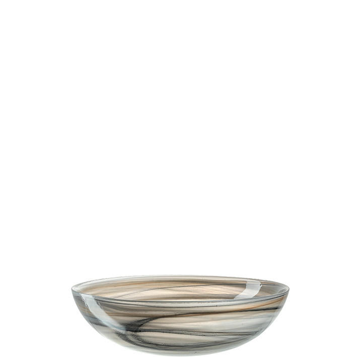 SKLEDA  ALABSTRO  steklo        21,00/6,40/21,00 cm  - črna/bež, Basics, steklo (21,00/6,40/21,00cm) - Leonardo