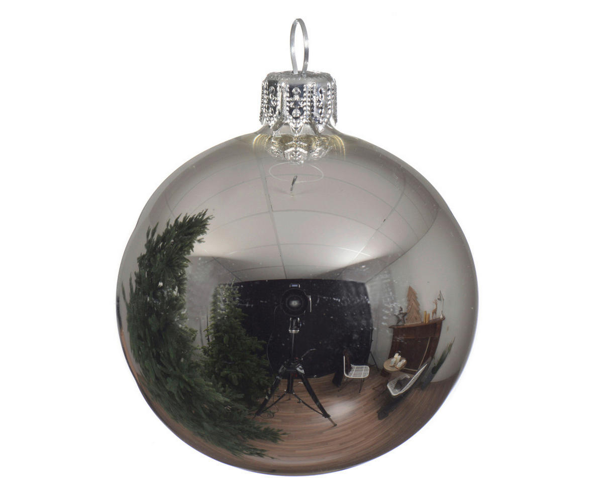 CHRISTBAUMKUGEL-SET  - Basics (10,00/10,00/10,00cm)