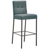 BARHOCKER Webstoff Schwarz, Jadegrün Eisen Stoffauswahl  - Jadegrün/Schwarz, Design, Textil/Metall (42/102/50cm) - home24