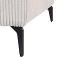 ECKSOFA  in Cord Naturfarben  170/285 cm  - Schwarz/Naturfarben, KONVENTIONELL, Textil/Metall (170/285cm) - Carryhome