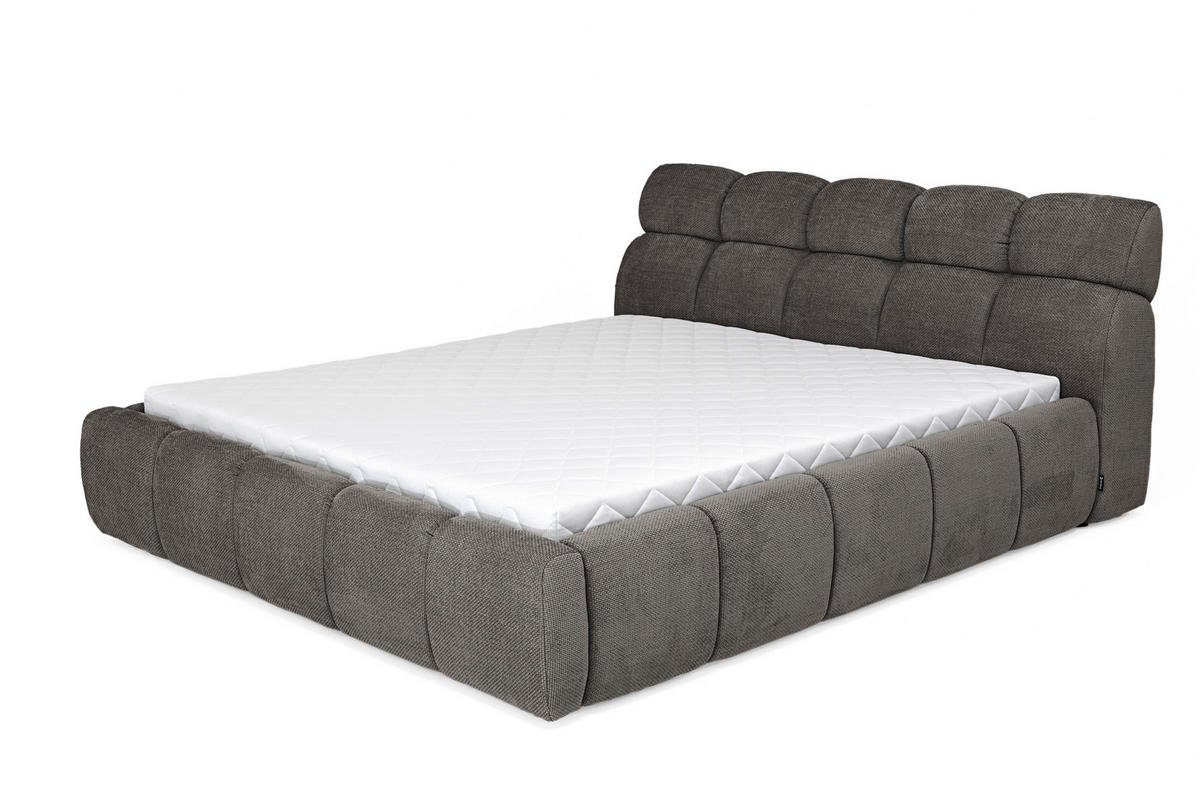 POLSTERBETT 180/200 cm  in Beige  - Beige/Schwarz, Design, Kunststoff/Textil (180/200cm) - Esposa