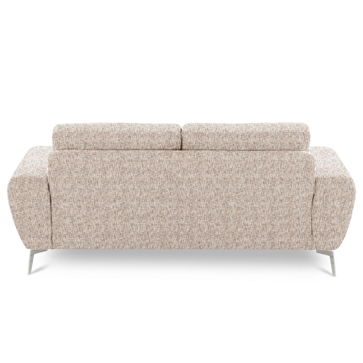 2-SITZER-SOFA Webstoff Blau, Gelb, Rot, Weiss  - Chromfarben/Blau, Design, Textil/Metall (157/85/92cm) - Livetastic