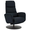RELAXSESSEL in Leder Dunkelblau  - Schwarz/Dunkelblau, Design, Leder/Metall (76/108/86cm) - Dieter Knoll