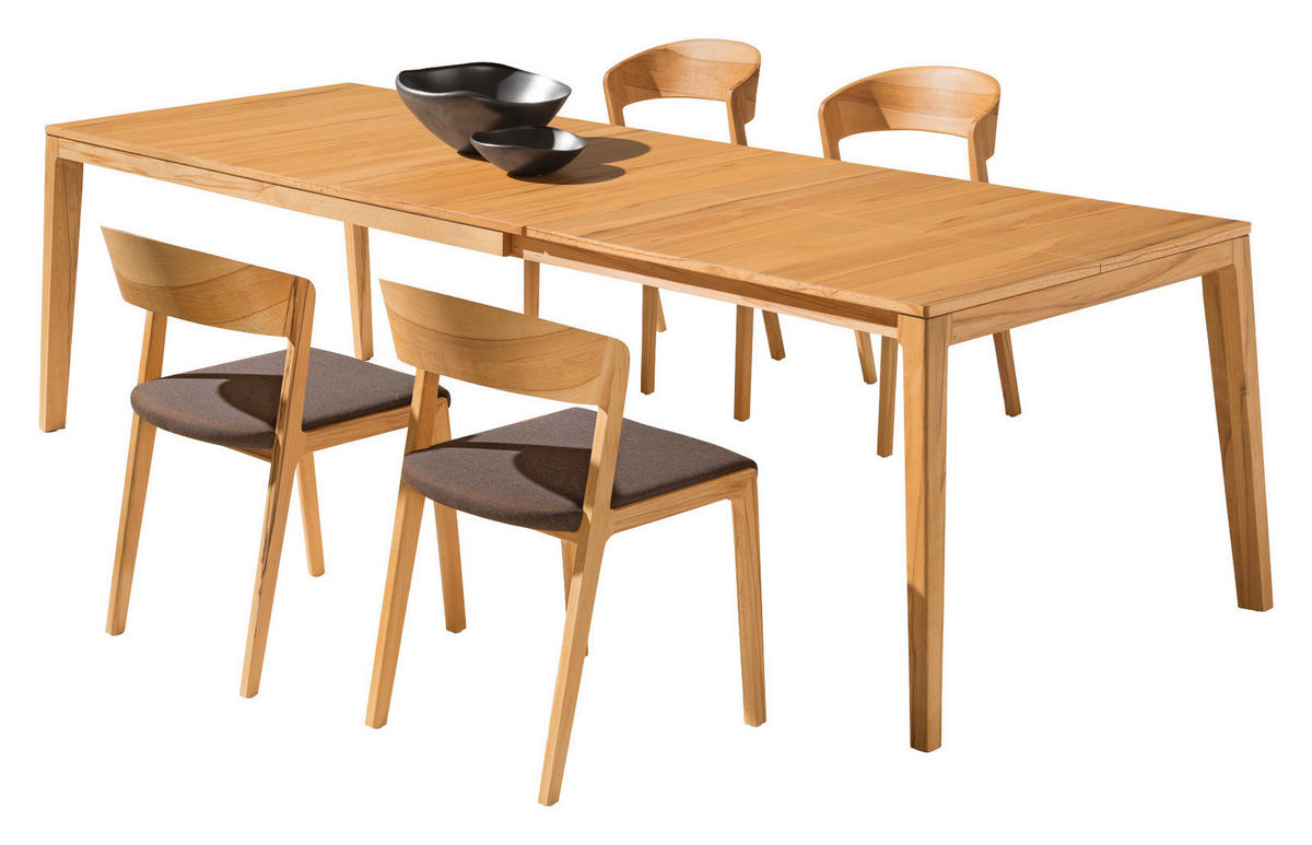 ESSTISCH in Holz 200(300)/100/75 cm  - Kernbuche, Design, Holz (200(300)/100/75cm) - Team 7