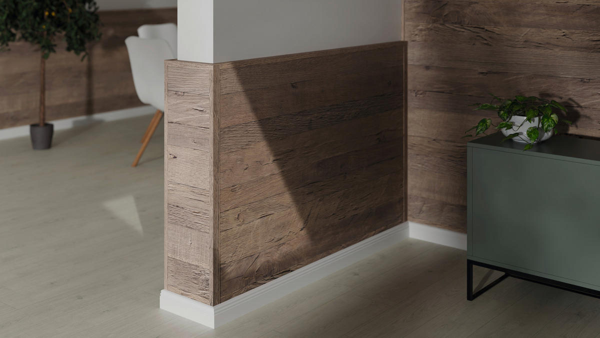 Winkelleiste Eiche - Eichefarben, Design, Naturmaterialien (240/2.2/4.5cm) - Egger Holzwerkstoffe