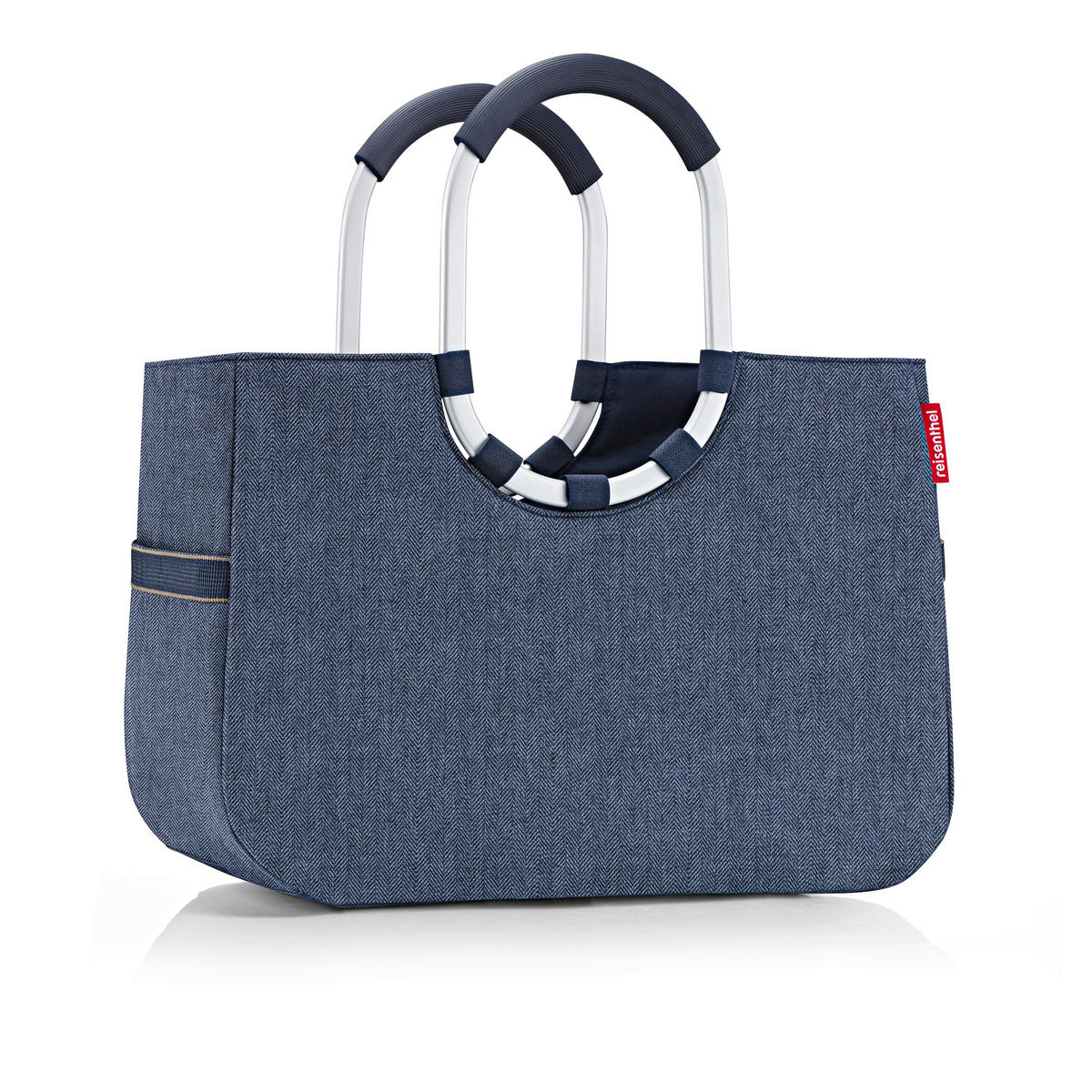 EINKAUFSKORB Rhombus Dark Blue 25 L  - Roségold/Dunkelblau, Basics, Textil (46/34,5/25cm) - Reisenthel