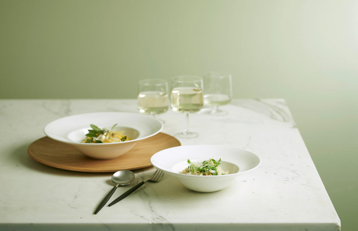 PASTATELLER Fine Bone China A Table  - Weiß, Basics, Keramik (26/6,5cm) - ASA