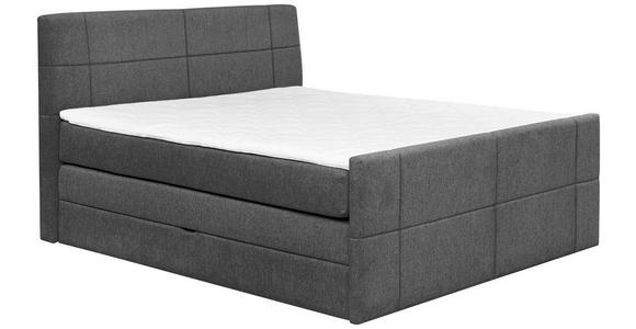 BOXSPRINGBETT 180/200 cm  in Anthrazit  - Anthrazit, KONVENTIONELL, Textil (180/200cm) - Carryhome