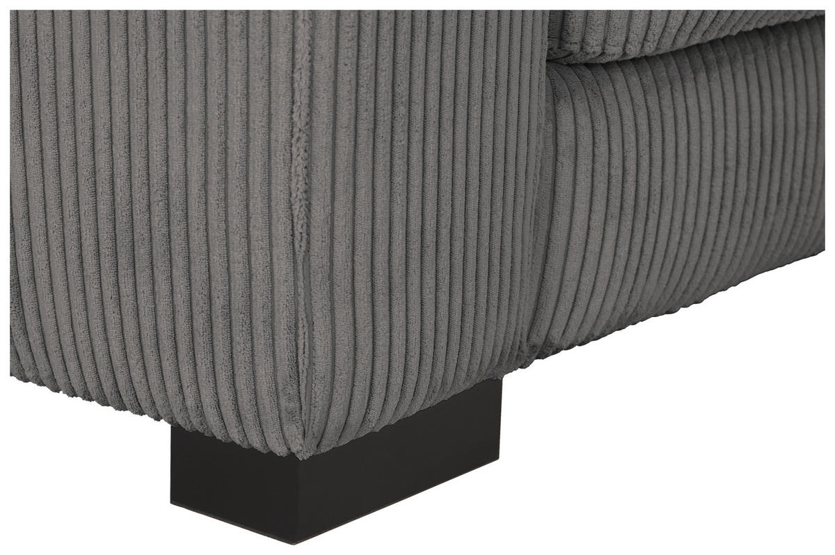 2,5-SITS SOFFA i manchester mörkgrå  - mörkgrå/svart, Klassisk, trä/textil (203/83/126cm) - MID.YOU