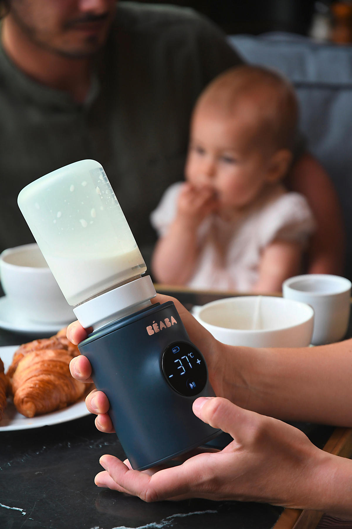 BABYKOSTWÄRMER Milk nomad  - Dunkelblau, Basics, Kunststoff/Metall (8,2/11,2/8,2cm) - Beaba