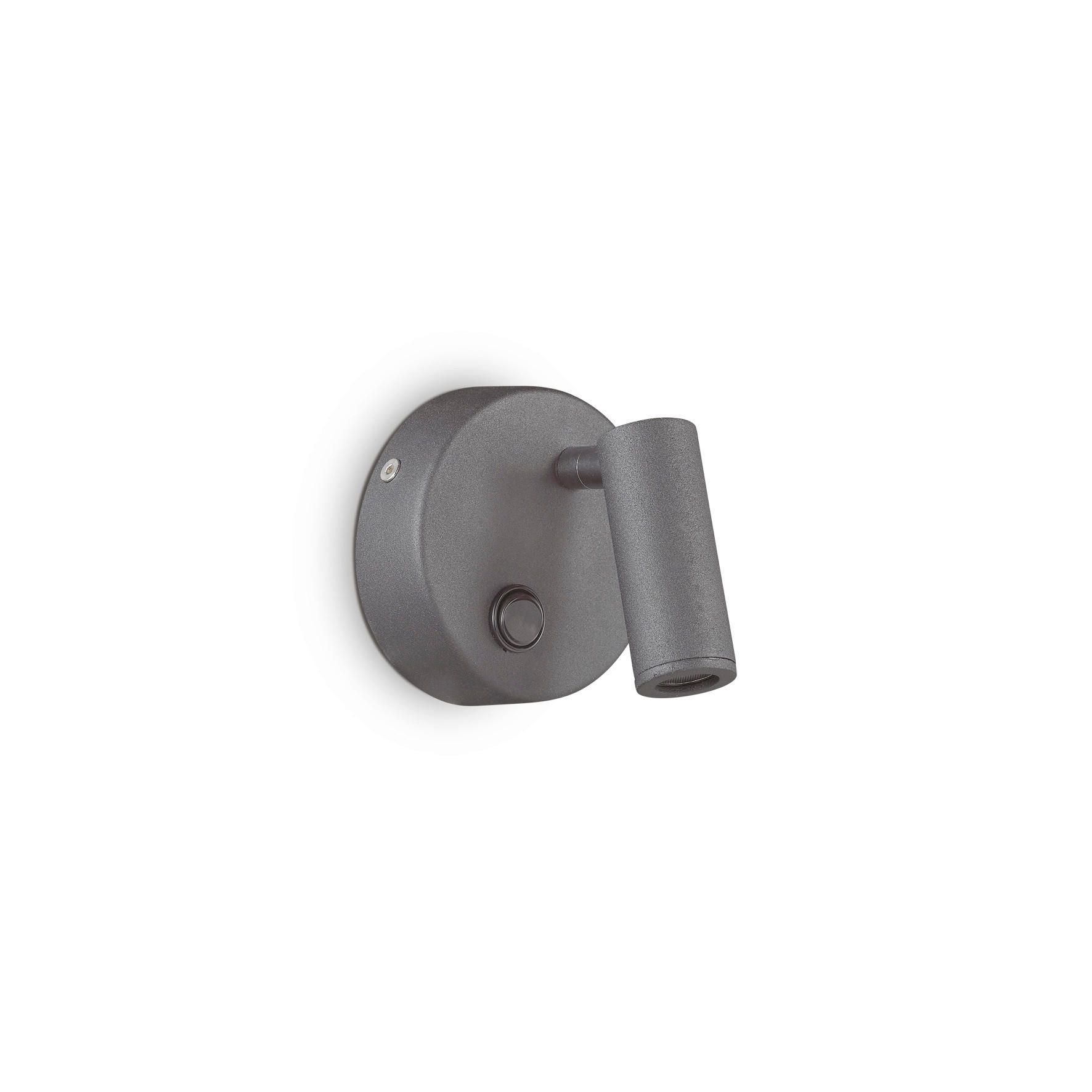 Ideal Lux Led-Wandleuchte Round Nero Schwarz 13 cm