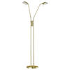 LED-STEHLEUCHTE    - Messingfarben, Design, Glas/Metall (160cm) - Fischer & Honsel