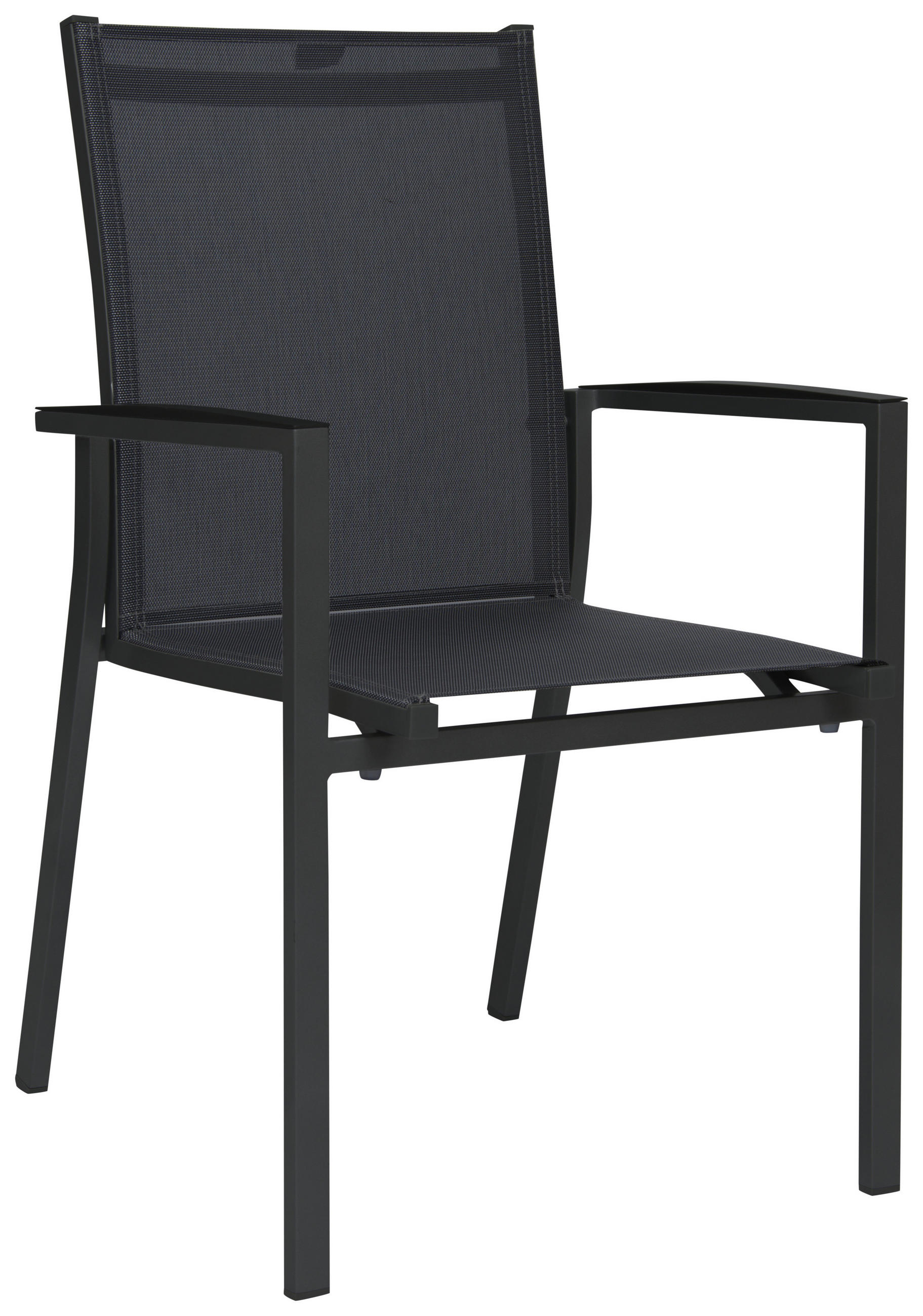 STAPELSESSEL Aluminium Anthrazit  - Anthrazit, Basics, Textil/Metall (57,5/92/63cm) - Stern