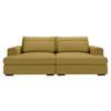 BIGSOFA in Chenille Currygelb  - Currygelb/Schwarz, Design, Textil (223/80/158cm) - Lomoco