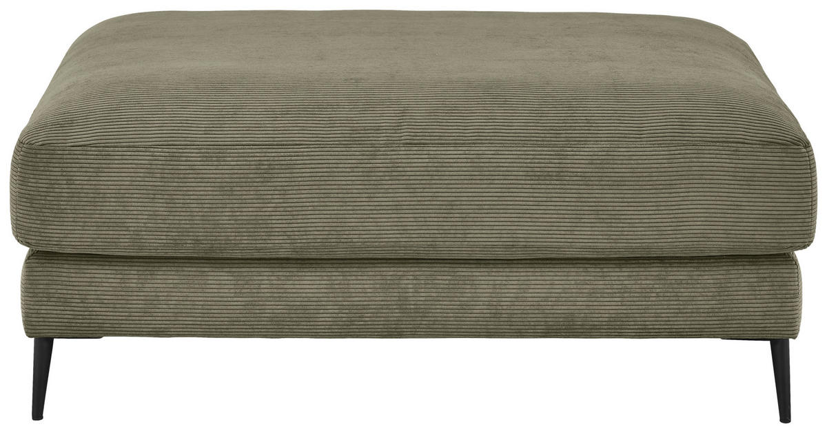 TABURE 120/43/90 cm  maslinasto zelena  - maslinasto zelena/crna, Dizajnerski, tekstil/metal (120/43/90cm) - Dieter Knoll