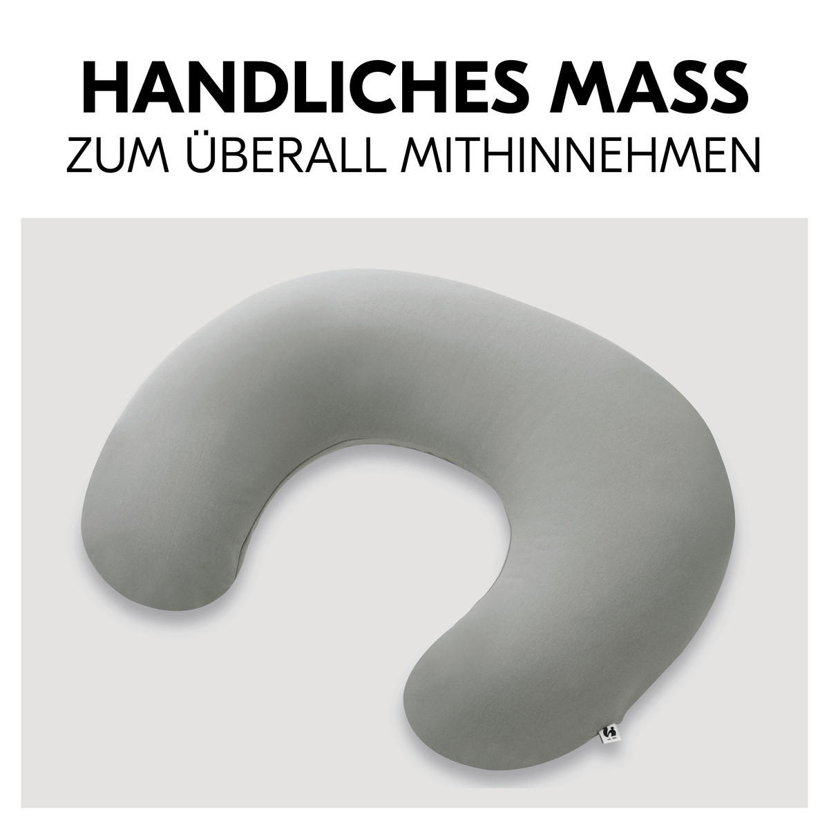 STILLKISSEN Nurse N Feed   - Grau, Basics, Textil (25/80/140cm) - Hauck