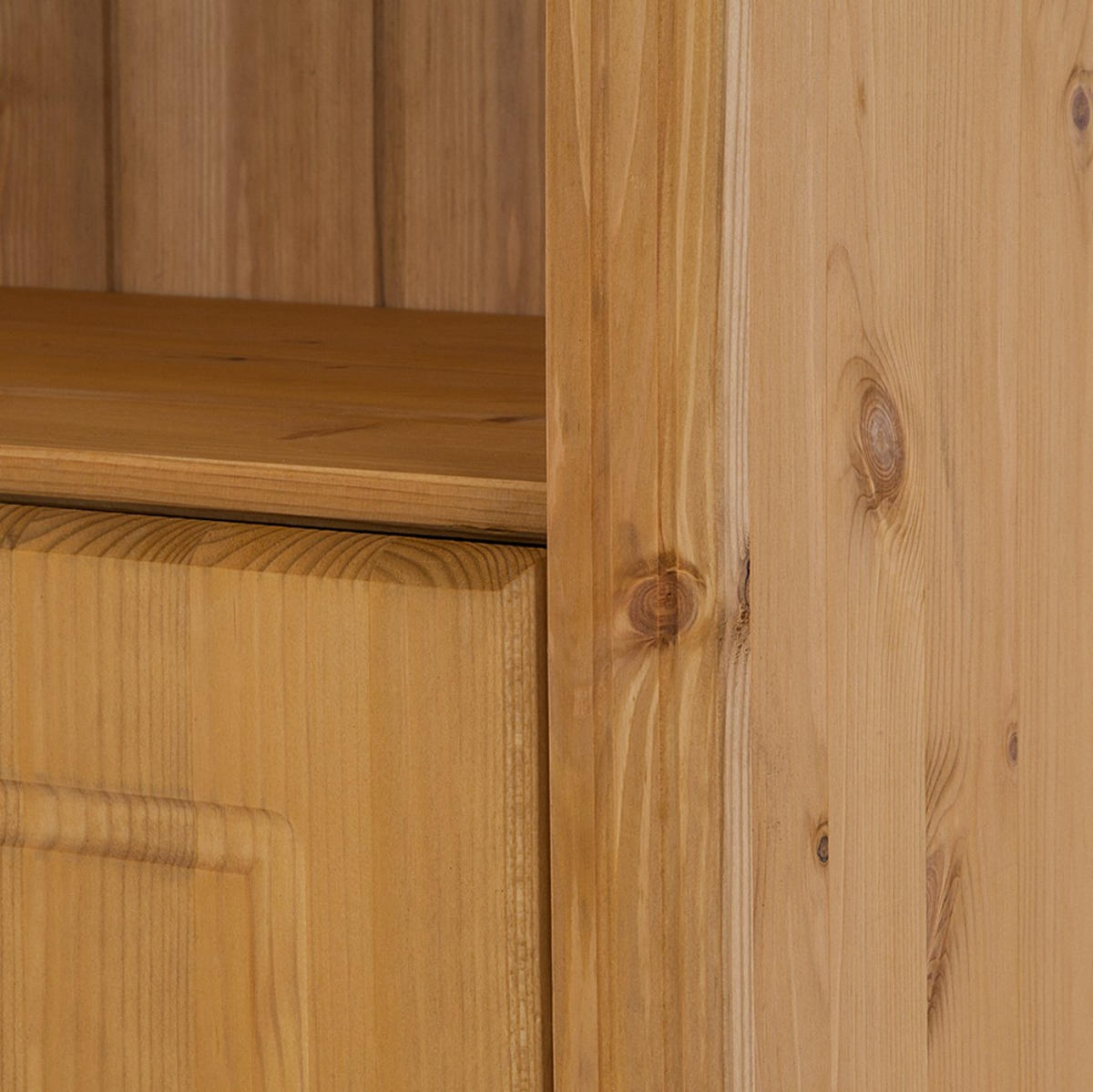 BÜCHERWAND Kiefer massiv Kieferfarben  - Kieferfarben, Design, Holz (74/223/37cm) - Livetastic