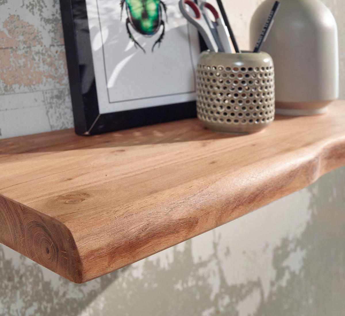 WANDREGAL 40/4/26 cm  - Akaziefarben, Modern, Holz (40/4/26cm) - MID.YOU