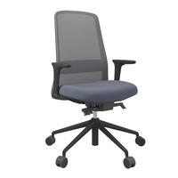 DREHSTUHL Blau, Grau, Schwarz  - Blau/Schwarz, MODERN, Kunststoff/Textil (70/103-115/70cm)