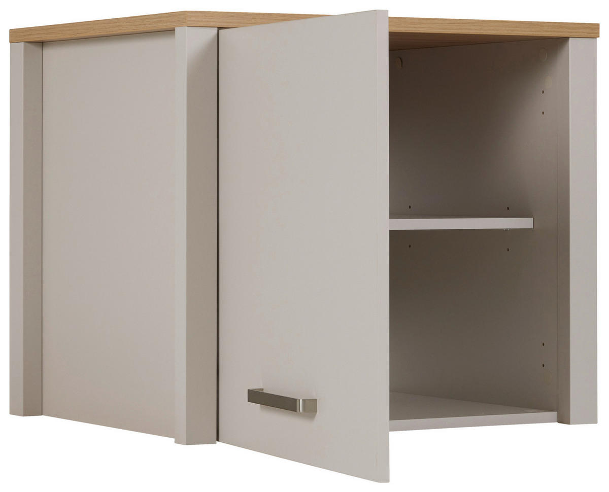 AUFSATZSCHRANK 70/60/60 cm  in  - Kaschmir/Silberfarben, ROMANTIK / LANDHAUS, Holzwerkstoff/Metall (70/60/60cm) - home24