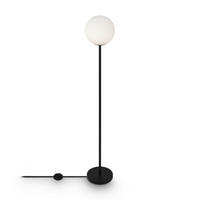 STEHLEUCHTE 25/155 cm    - Schwarz/Weiß, Trend, Glas/Metall (25/155cm) - MAYTONI