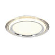 LED-DECKENLEUCHTE 45/6 cm   - Chromfarben/Transparent, Design, Kunststoff/Metall (45/6cm) - Novel