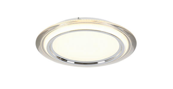 LED-DECKENLEUCHTE 45/6 cm - Chromfarben/Transparent, Design, Kunststoff/Metall (45/6cm) - Novel