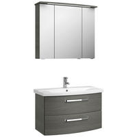 BADEZIMMER 3-teilig  in 84 cm  - Chromfarben/Graphitfarben, MODERN, Glas/Keramik (84cm) - Sadena