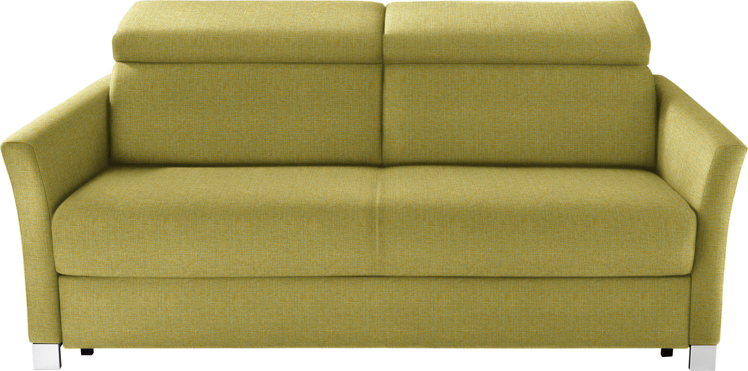 SCHLAFSOFA Flachgewebe Grün  - Silberfarben/Grün, KONVENTIONELL, Holz/Textil (185/100/100cm) - Bali