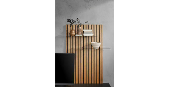 WANDPANEEL Eichefarben  - Eichefarben, Design, Glas/Holz (91/149/25,7cm) - Dieter Knoll