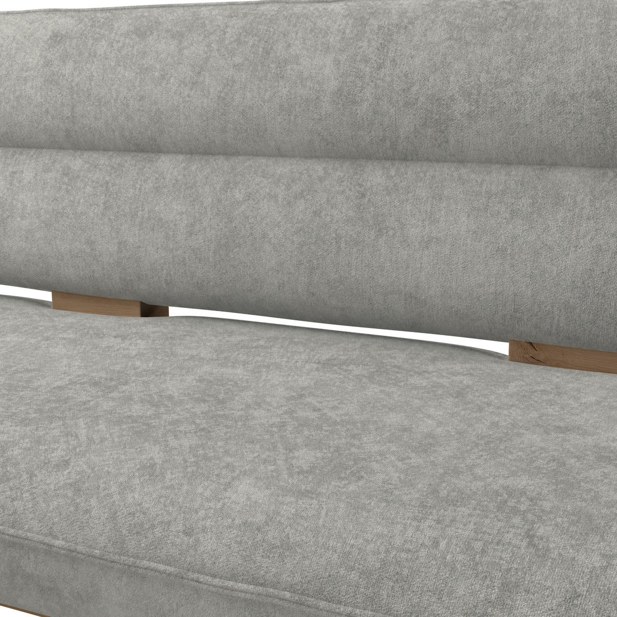 ECKBANK 170/232 cm Webstoff Hellgrau Eiche Sperrholz   - Eichefarben/Hellgrau, KONVENTIONELL, Holz/Textil (170/232cm) - James Wood