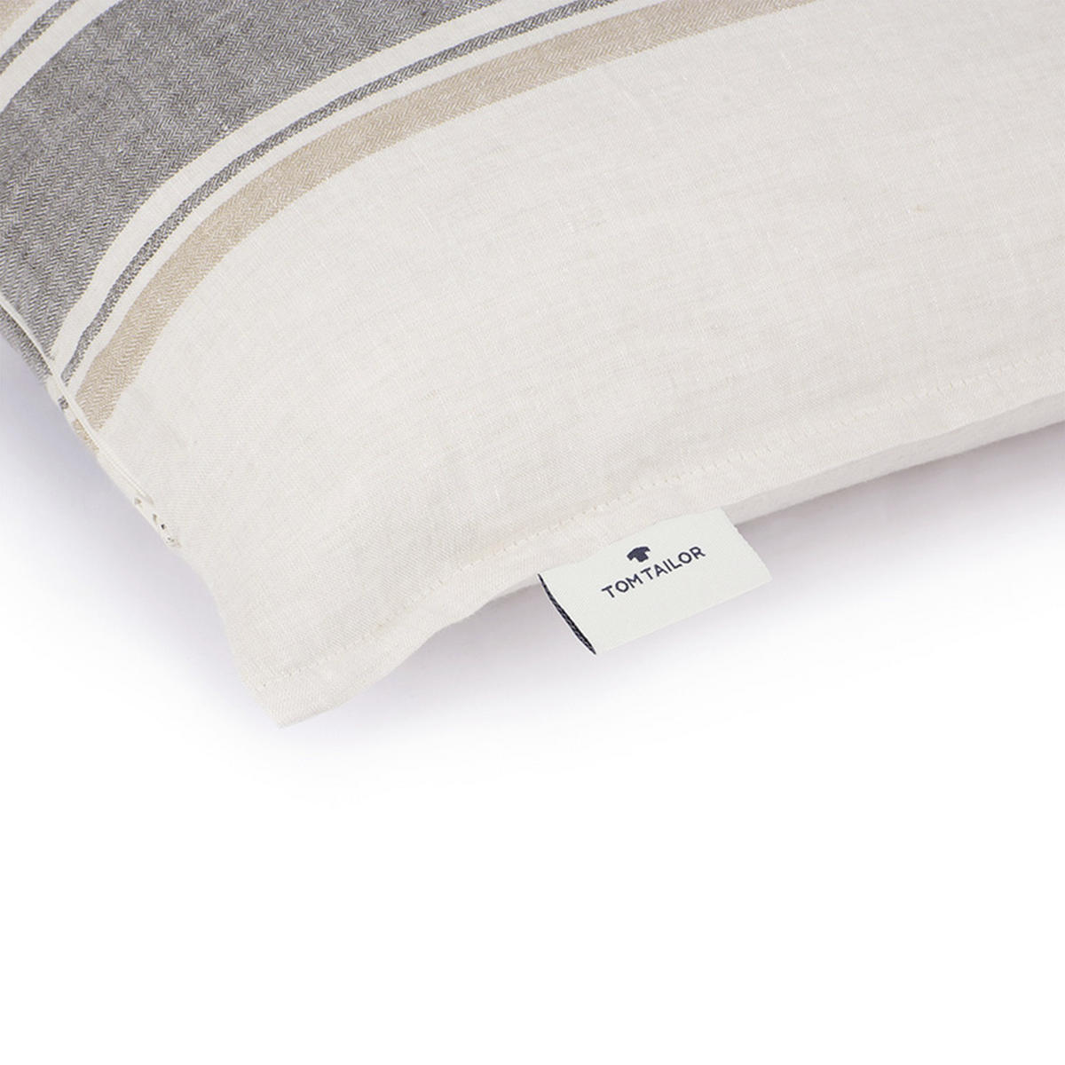 KISSENHÜLLE Linen 40/60 cm  - Sandfarben/Beige, Konventionell, Textil (40/60cm) - Tom Tailor