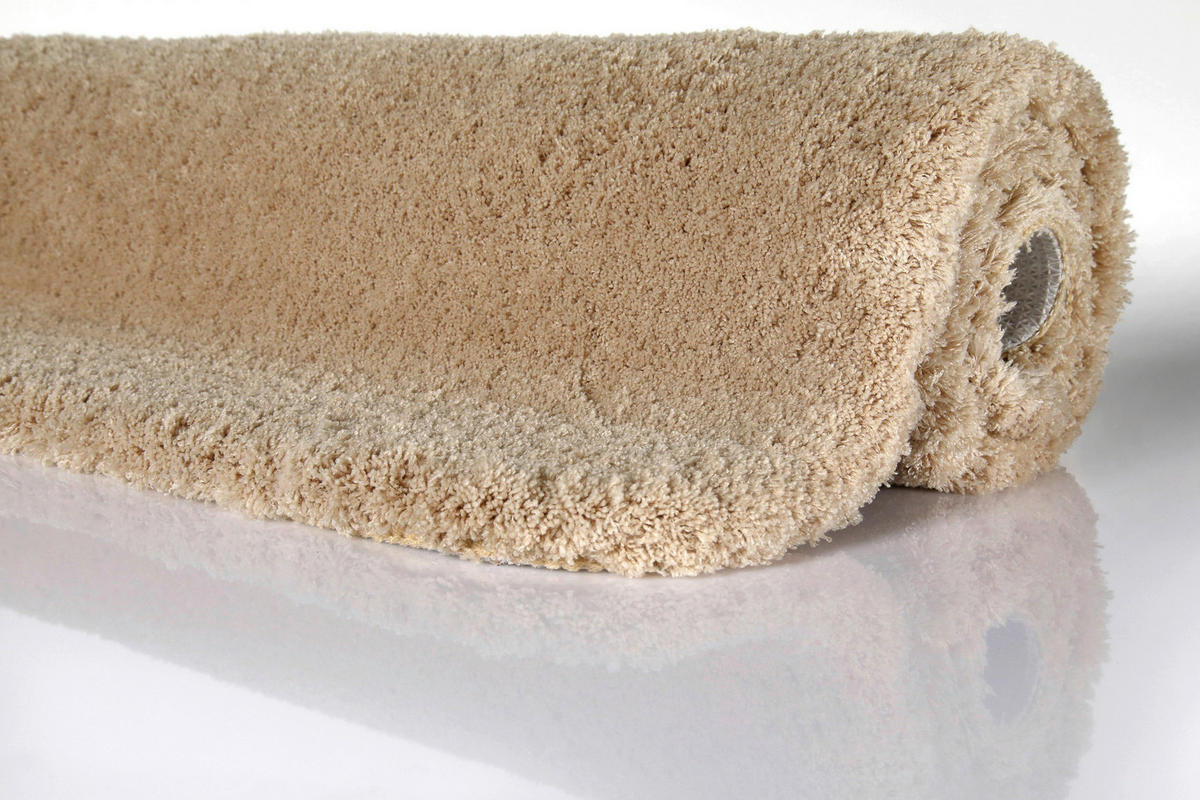 BADTEPPICH Beige, Cappuccino 55/65 cm  - Beige/Cappuccino, Basics, Kunststoff/Textil (55/65cm) - WECON HOME BASIC