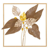 WANDDEKO  50.20/50.2/5.10 cm   - Beige/Goldfarben, Basics, Metall (50.20/50.2/5.10cm)