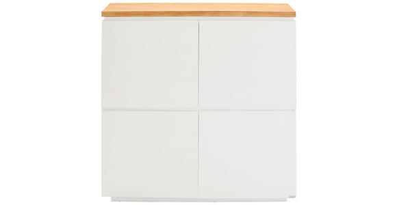 HIGHBOARD , 120/120/41,5 cm,  - Eichefarben/Weiß, KONVENTIONELL, Holz/Holzwerkstoff (120/120/41,5cm) - Novel