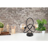 NAMIZNA LED-SVETILKA     46/15/38,5 cm          - črna/prozorno, Design, kovina/umetna masa (46/15/38,5cm) - Globo