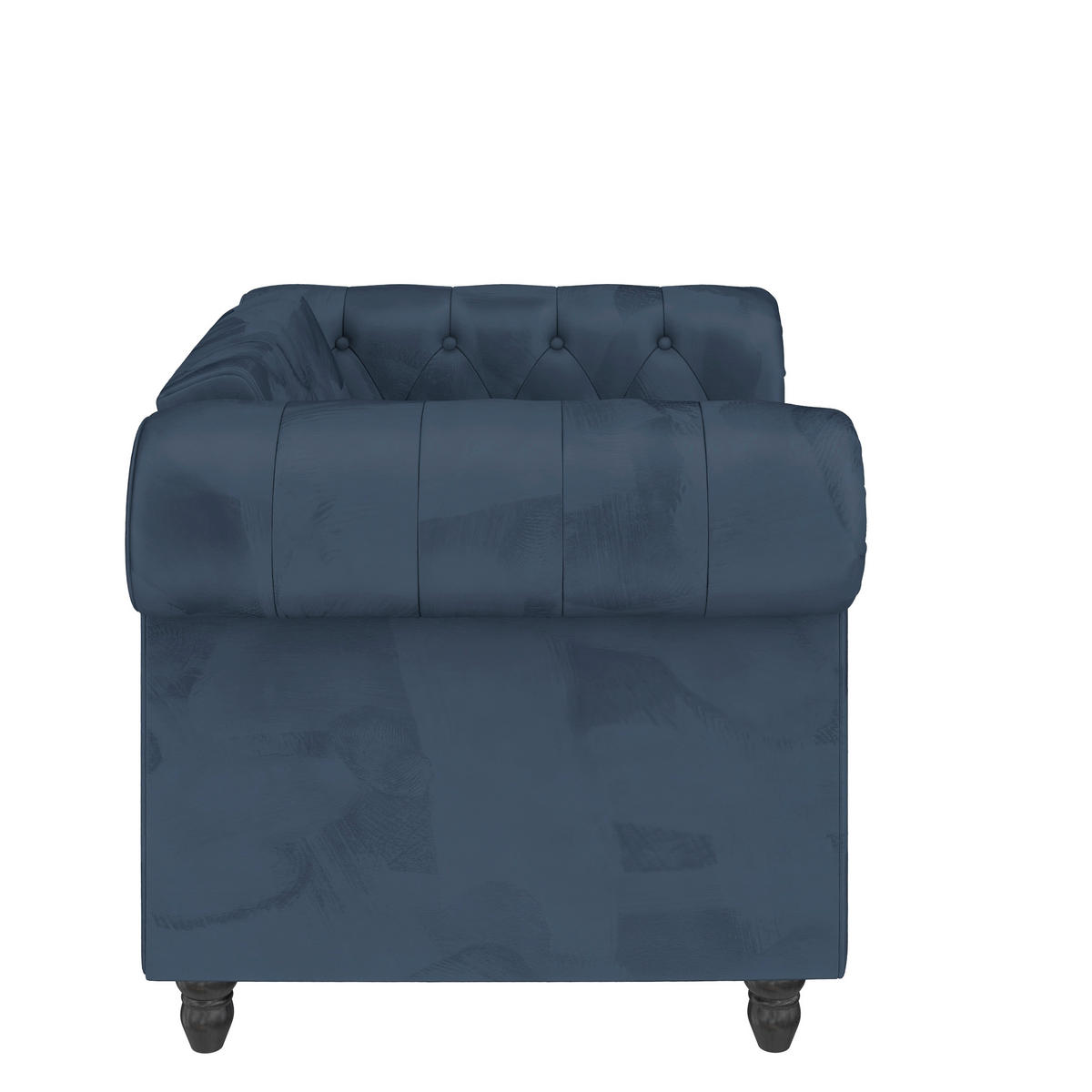 SESSEL in Velours Blau  - Blau/Schwarz, Basics, Holz/Textil (111/83/87cm) - Livetastic